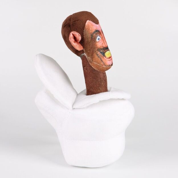 Skibidi toilet pliušinis žaislas 28 cm.