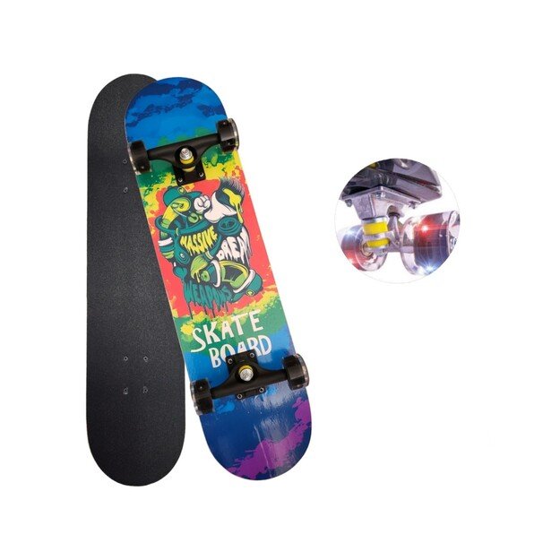 Riedlentė skate board 80 cm., LED šviečiantys ratukai