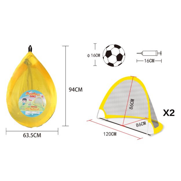 Futbolo vartai sulankstomi 2 vnt.