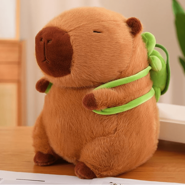 Minkštas pliušinis žaislas Kapibara su vėžliuku  23 cm 7
