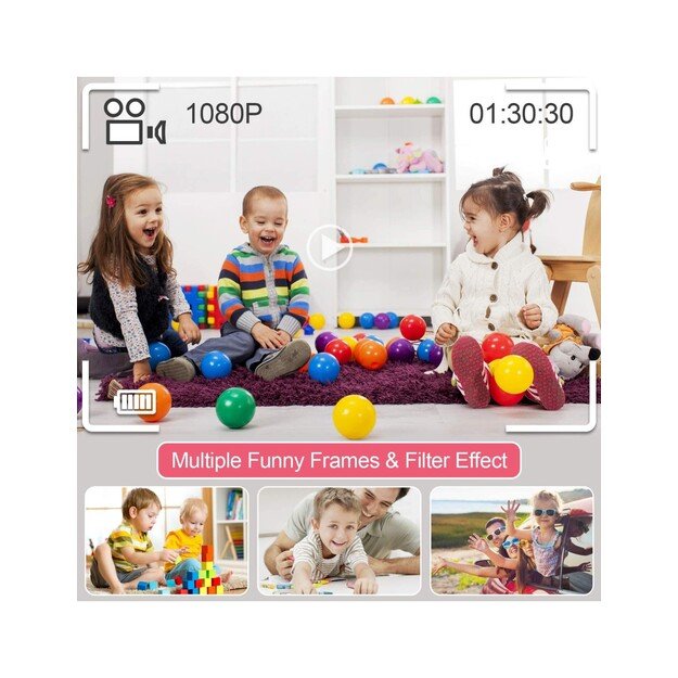 Fotoaparatas vaikui su atminties kortele 16 GB 5 žaidimai