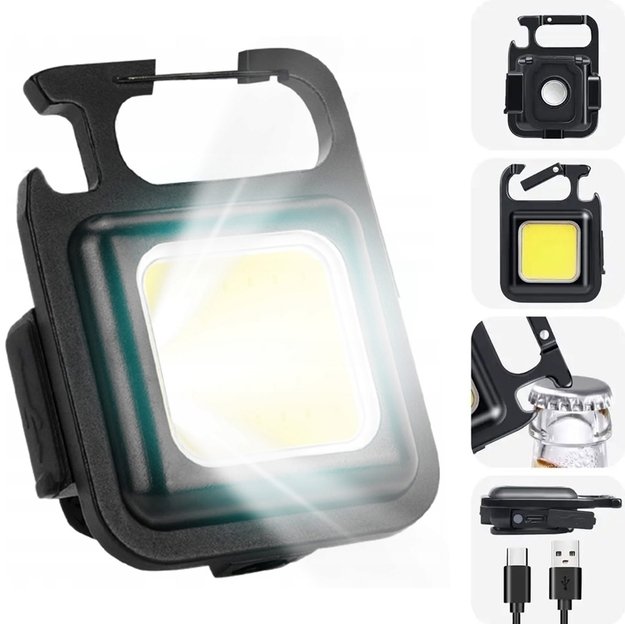 COB LED žibintuvėlis