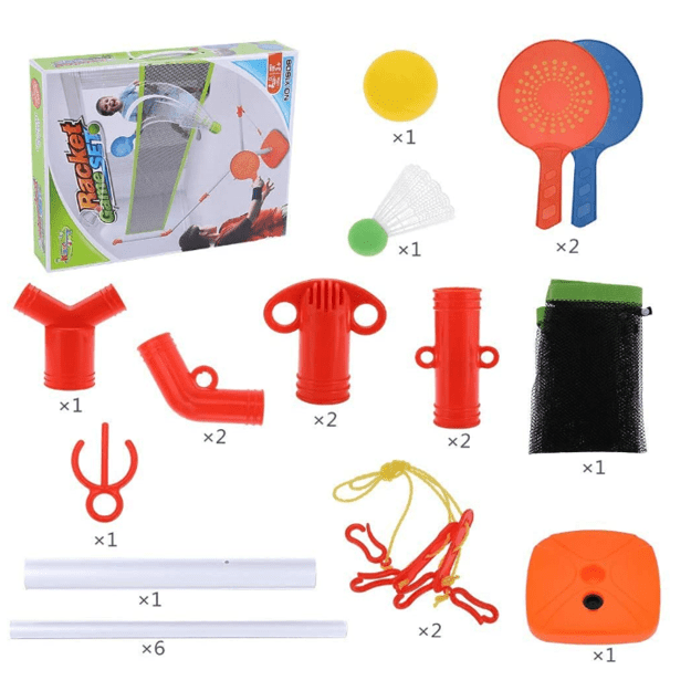 Lauko badmintono rinkinys su tinklu