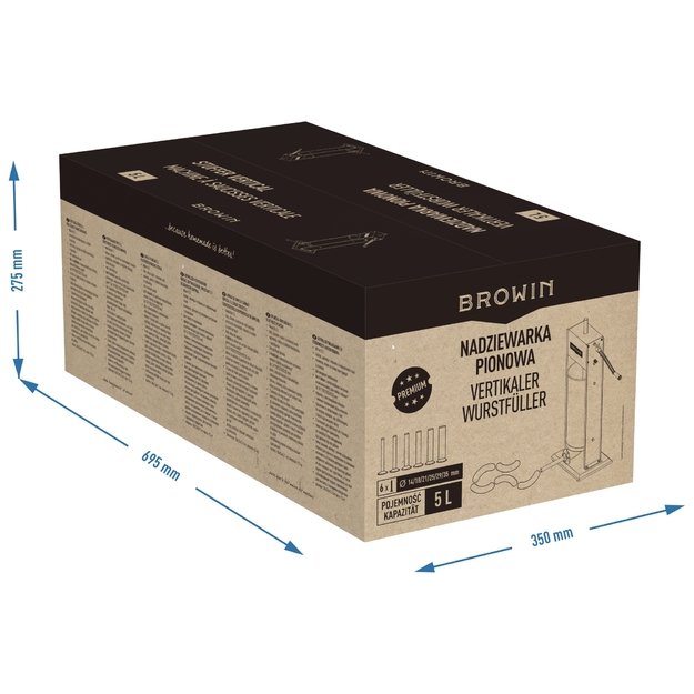 Premium klasės vertikalus kimštuvas 5L