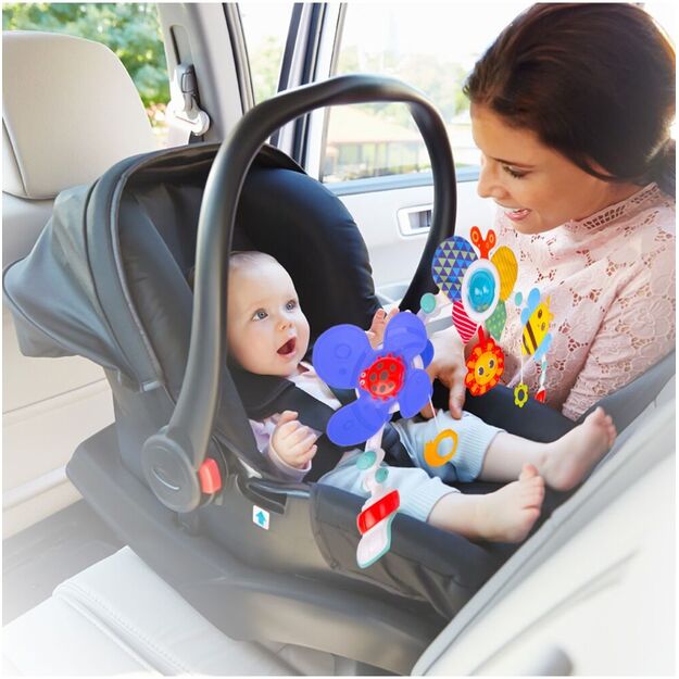 Lankas žaislas ant vežimėlio lovytės kūdikiui 4