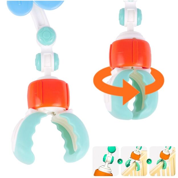 Lankas žaislas ant vežimėlio lovytės kūdikiui 8