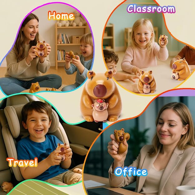 KAPIBARA Antistresinis squishy lipnus žaislas 3