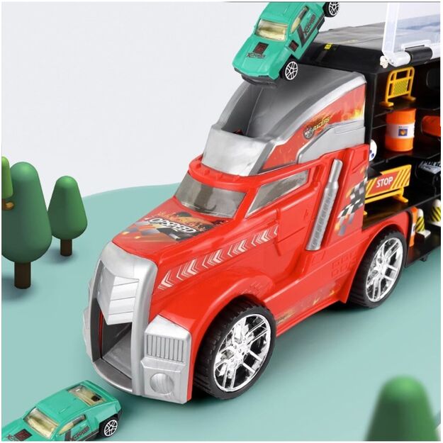 Mašina vilkikas su kilimėliu 23 dalys 2