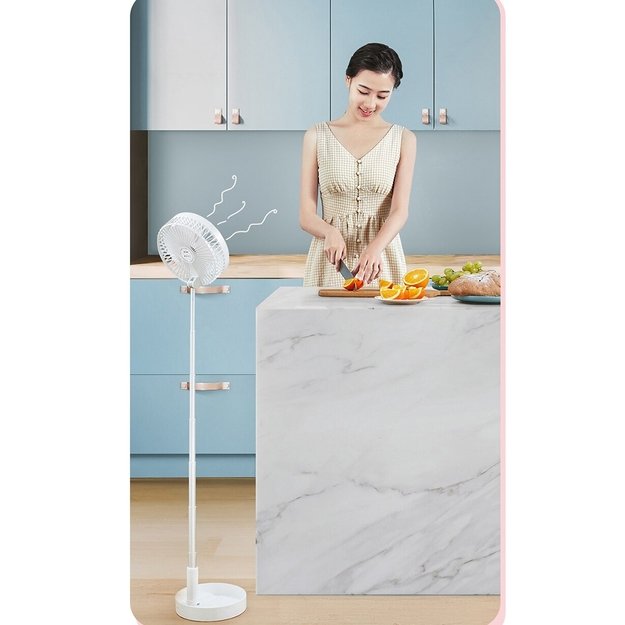 Įkraunamas ventiliatorius - Rožinė 2