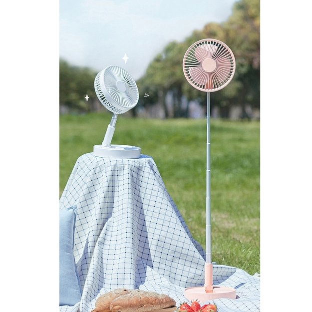 Įkraunamas ventiliatorius - Rožinė 1