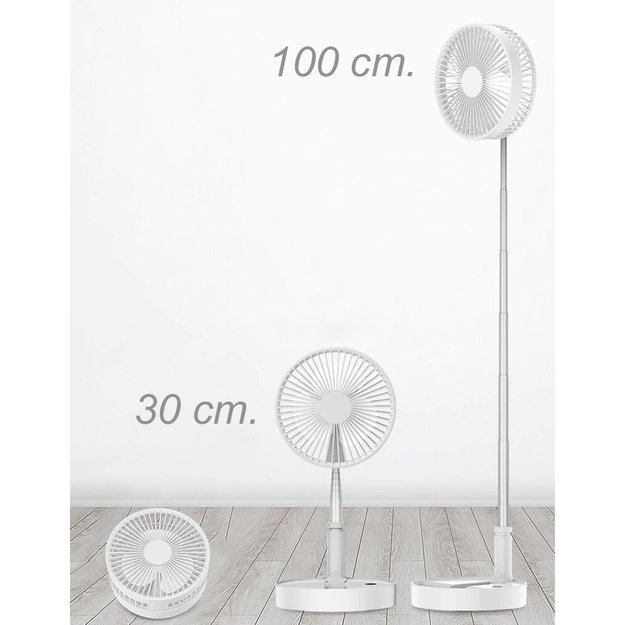 Įkraunamas ventiliatorius - Rožinė 8