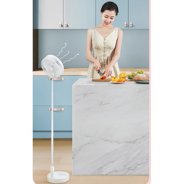 Įkraunamas ventiliatorius - Rožinė 10