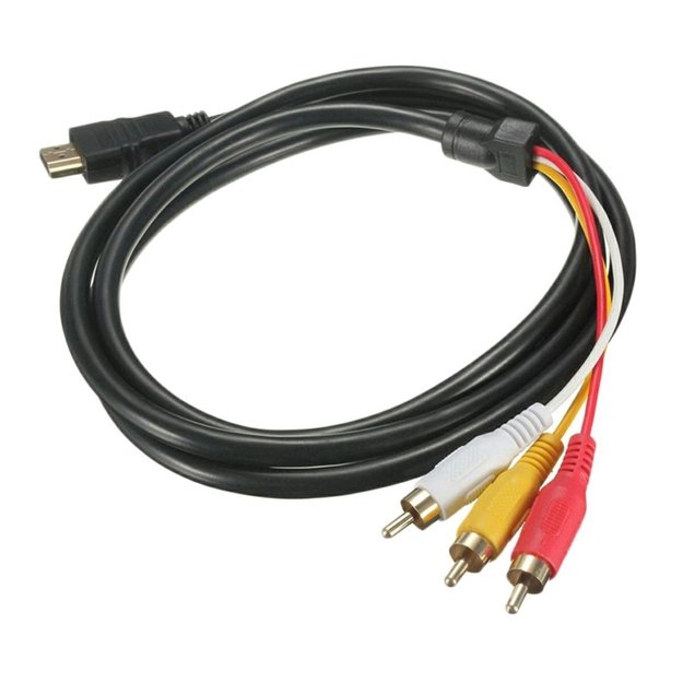 HDMI į VGA + Audio 3x Chinch RCA laidas