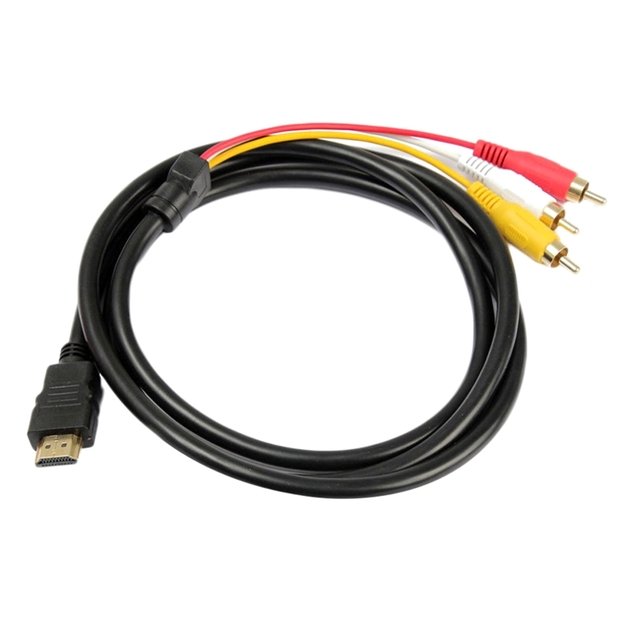 HDMI į VGA + Audio 3x Chinch RCA laidas