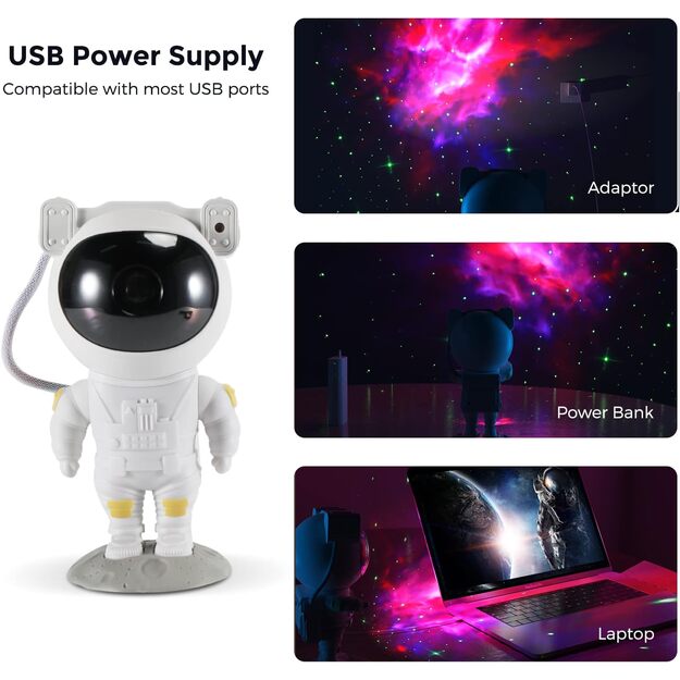 Projektorius astronautas robotas