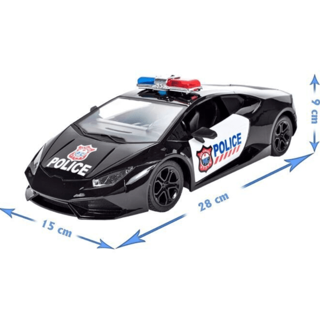 Pakraunama policijos mašina su valdymo pultu