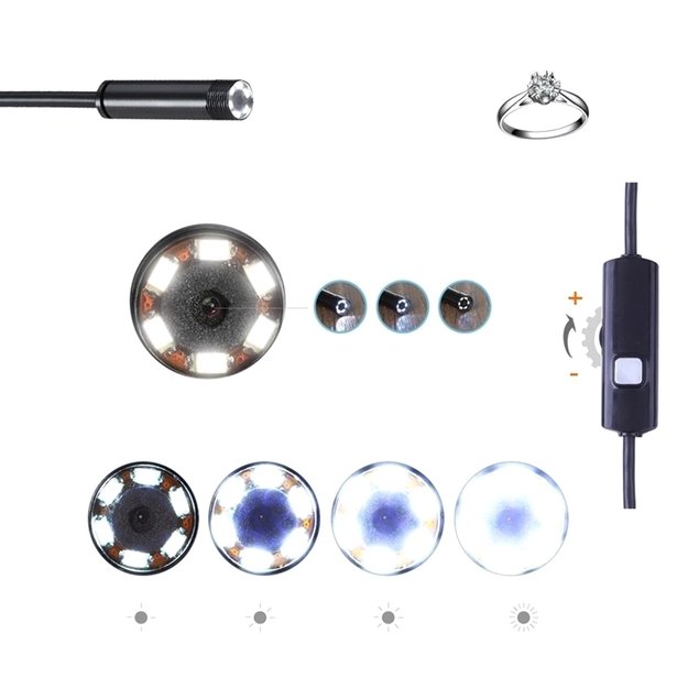 Vandeniui atspari endoskopinė kamera 6