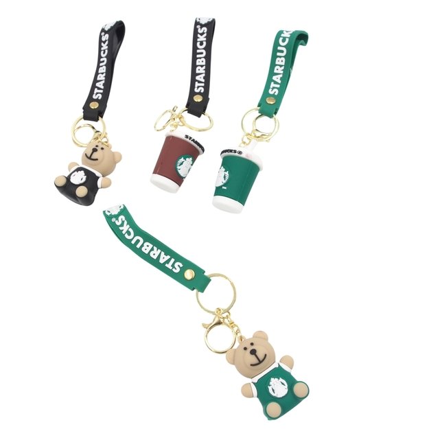 Raktų pakabukas &bdquo;Starbucks&ldquo; &ndash; me&scaron;kiukas arba kavos puodelis