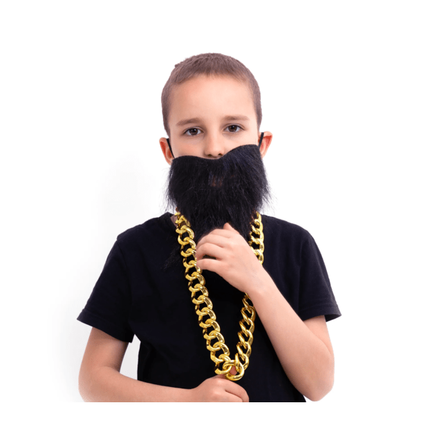 Dirbtiniai ūsai su barzda karnavalui Helovinui