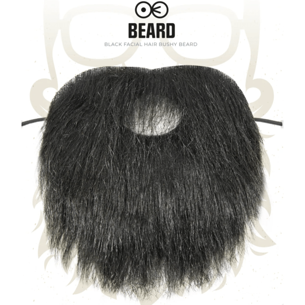 Dirbtiniai ūsai su barzda karnavalui Helovinui 2