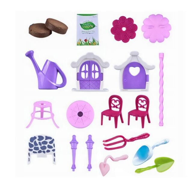 Žaislinis fėjų sodo namelis augalų auginimui 10