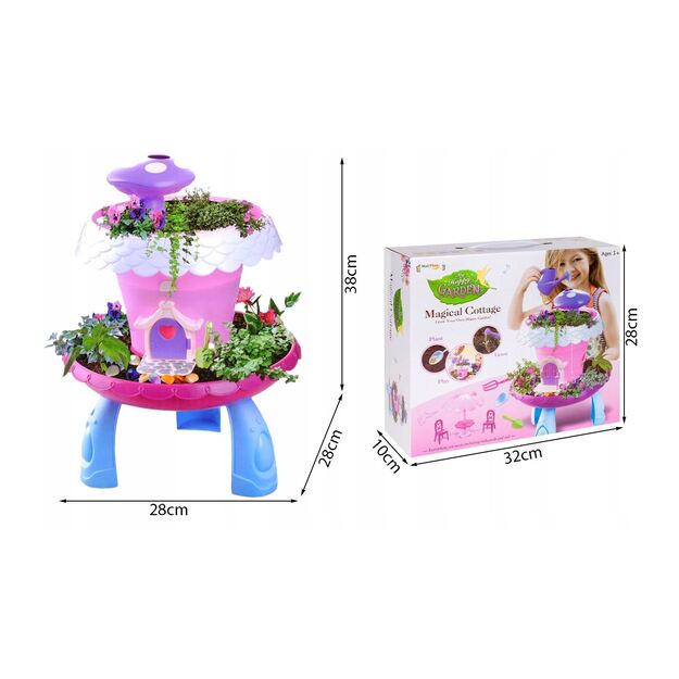 Žaislinis fėjų sodo namelis augalų auginimui 6