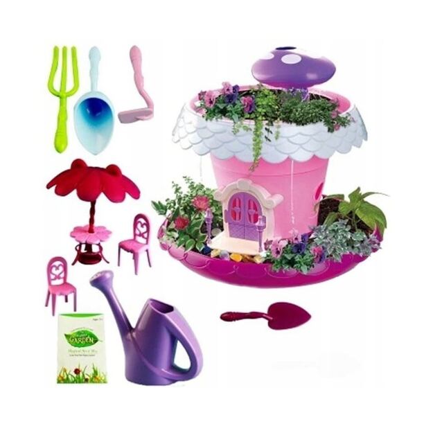 Žaislinis fėjų sodo namelis augalų auginimui 2