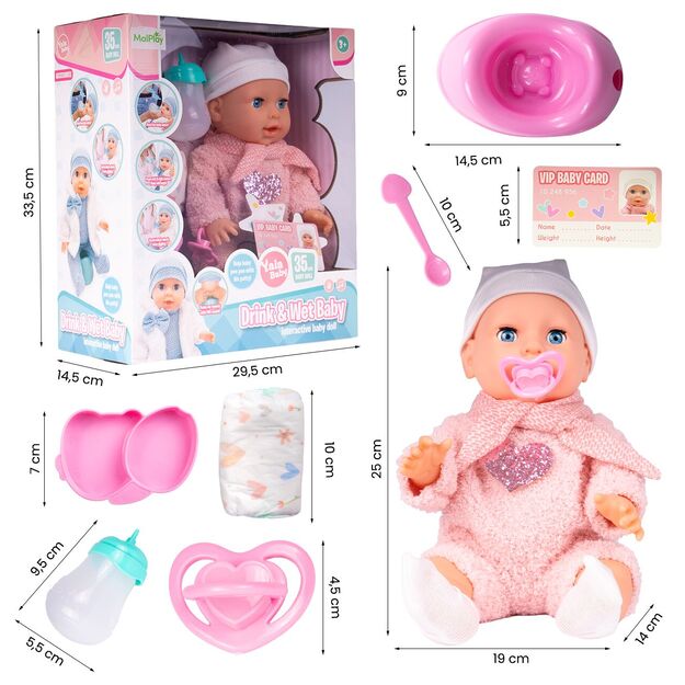 Interaktyvi lėlė kūdikis su priedais 1