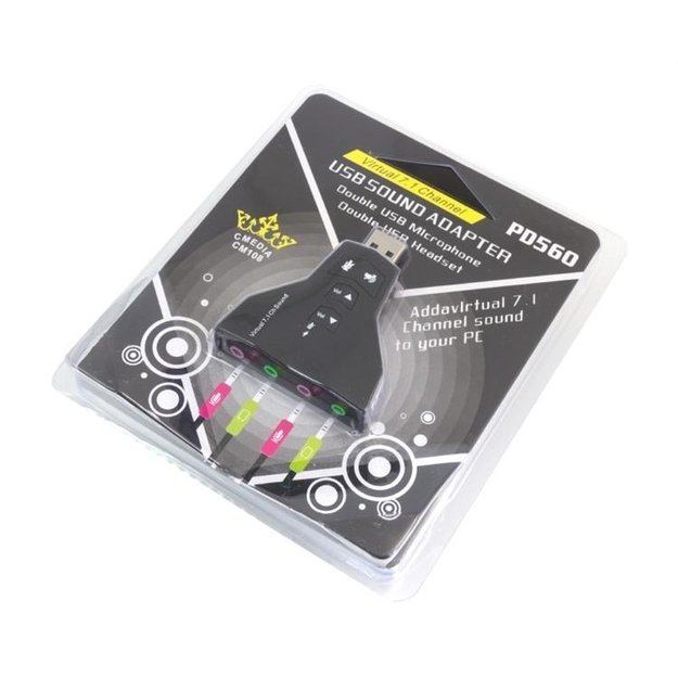 7.1 garso plokštė USB AUX 1