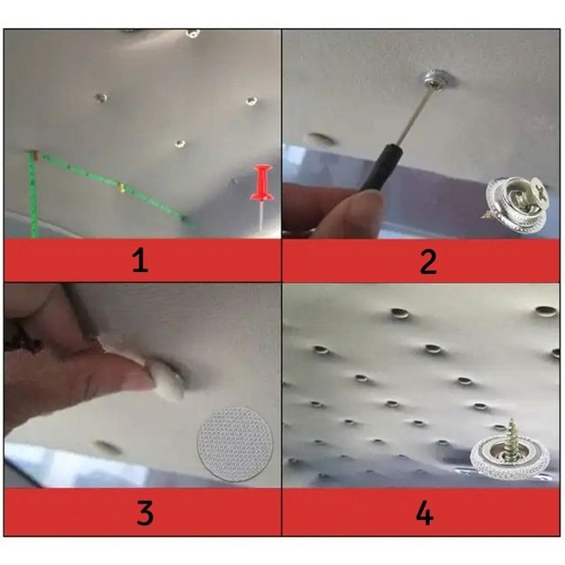 Kniedės automobilio luboms