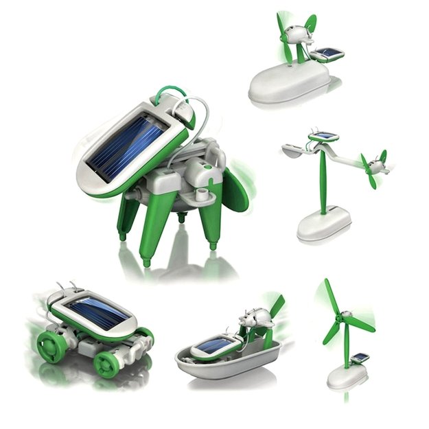 Saulės energijos konstruktorius 6in1
