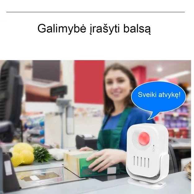 Praėjimo skambutis (galima įrašyti balsą) 7