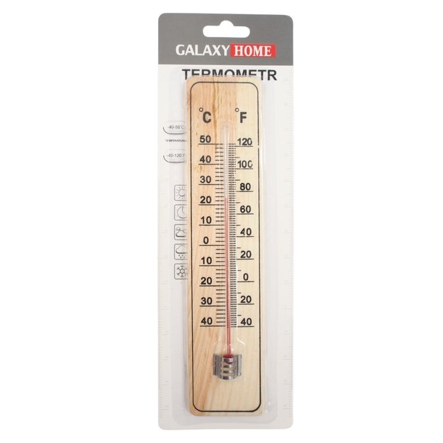 Medinis lauko termometras Galaxy Home (-40°C iki +50°C)