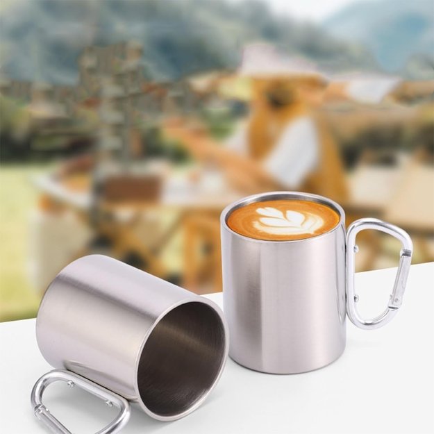 Turistinis puodelis su karabinu 300ml. 4