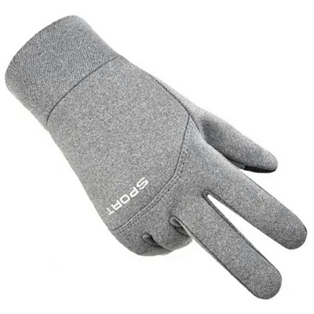 Šiltos žieminės pirštinės (Pilka) 1