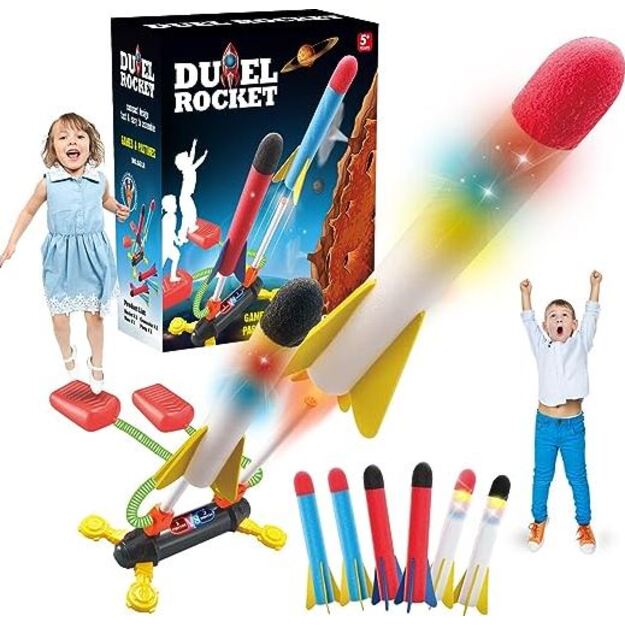 Žaidimas išskrendančios raketos. Duel rocket