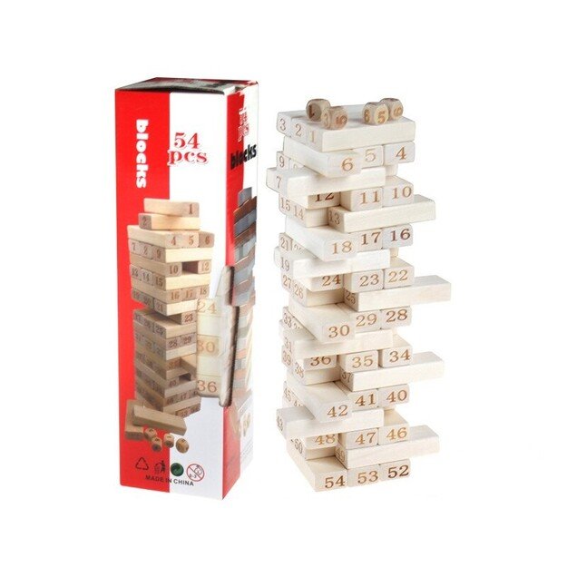 Jenga žaidimas medinis