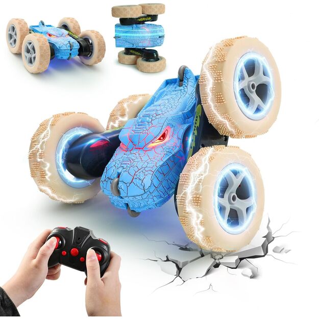 RC stunt mašina DINOZAURAS su valdymo pultu