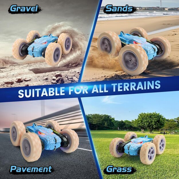 RC stunt mašina DINOZAURAS su valdymo pultu 2