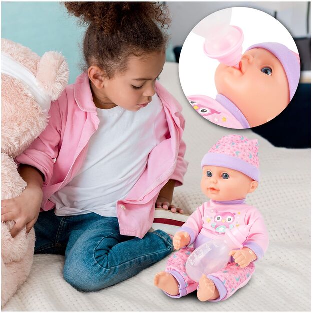 Interaktyvi lėlė kūdikis su buteliuku 31 cm 6