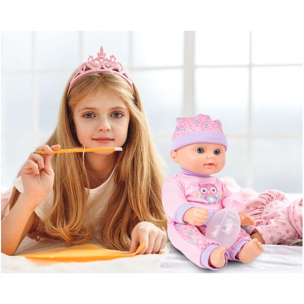 Interaktyvi lėlė kūdikis su buteliuku 31 cm 3