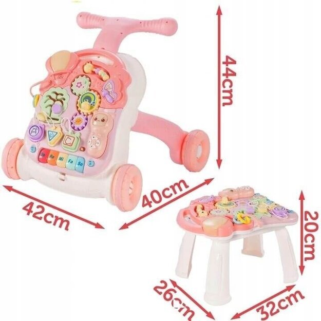 Stumdukas lavinamasis staliukas kūdikiui 5 in 1 3