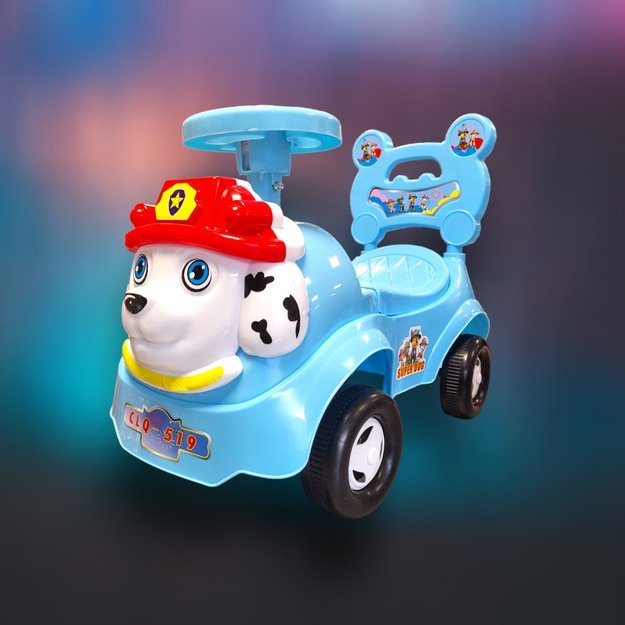 Paspiriama mašina vaikui su garsais, Paw patrol dekoracijos, žydra