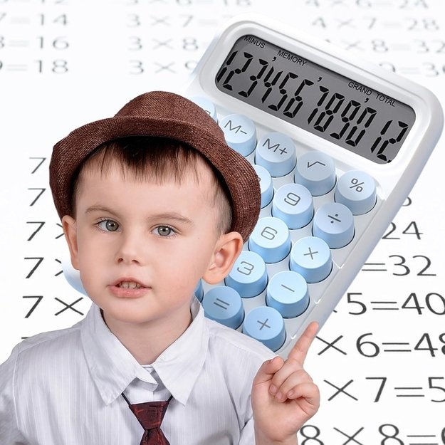 Spalvingas MINI skaičiuotuvas 1