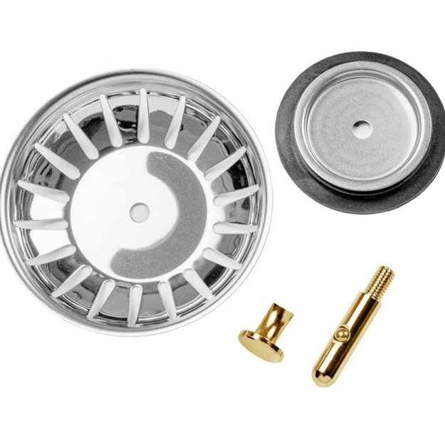 Nerūdijančio plieno kriauklės sietelis&ndash;kam&scaron;tis 77 mm 2