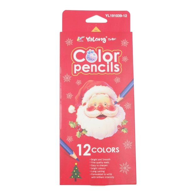 Spalvoti pieštukai Yalong 12 vnt. 1