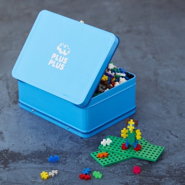 PLUS PLUS konstruktorius lagaminas mėlynas metalinis 3
