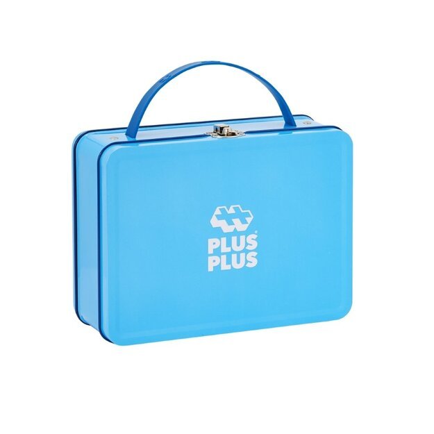 PLUS PLUS konstruktorius lagaminas mėlynas metalinis 1