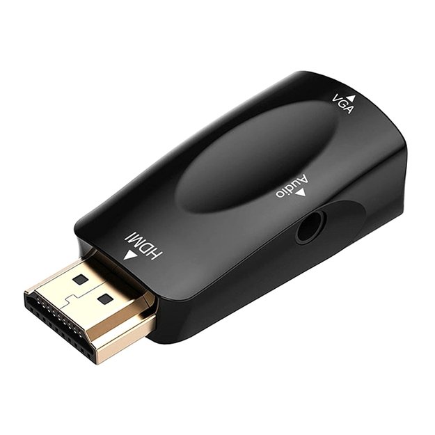 Keitiklis adapteris HDMI į VGA + Audio laidas