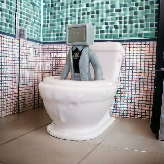 Skibidi toilet figūrėlė